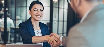 Young accountant on a job interview