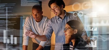 Team of three system integrators developing a custom solution