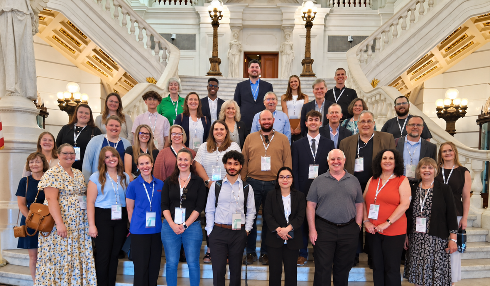 PICPA members gathered for a group photo during the Advocacy Day Capitol tour