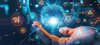 CPA holding a representation of AI's power in palm of his hand